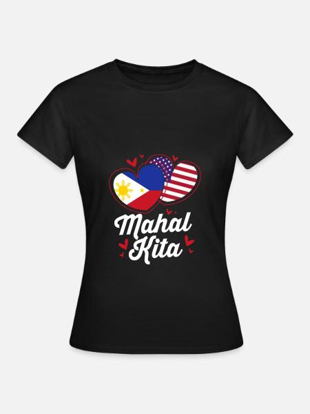 Philippinisch Philippinen - Frauen T-Shirt - Schwarz