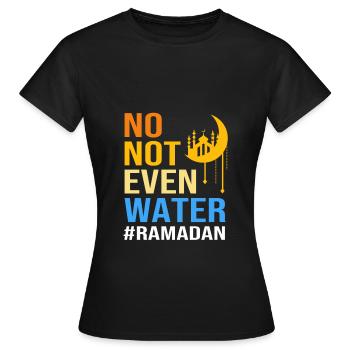 Muslim - Frauen T-Shirt - Schwarz - Vorne - AI Model Female 172 dark (172cm)