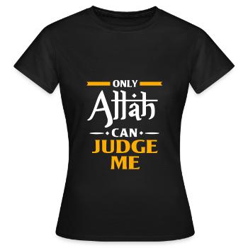 Muslim - Frauen T-Shirt - Schwarz - Vorne - AI Model Female 172 dark (172cm)