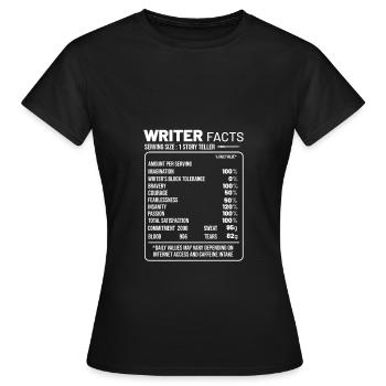 Auteur - T-shirt Femme - noir - Devant - AI Model Female 172 dark (172cm)