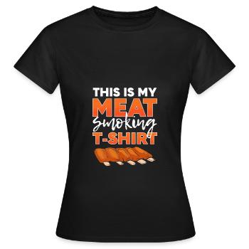 Barbecue - T-shirt Femme - noir - Devant - AI Model Female 172 dark (172cm)