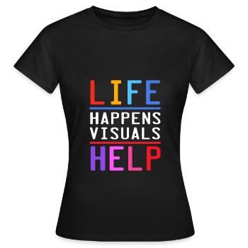 Schulpsychologe Psychologe Psychotherapeut - Frauen T-Shirt - Schwarz - Vorne - AI Model Female 172 dark (172cm)