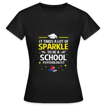 Schulpsychologe Psychologe Psychotherapeut - Frauen T-Shirt - Schwarz - Vorne - AI Model Female 172 dark (172cm)