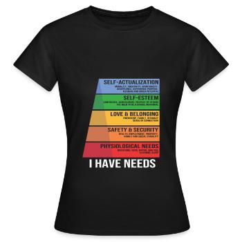 Schulpsychologe Psychologe Psychotherapeut - Frauen T-Shirt - Schwarz - Vorne - AI Model Female 172 dark (172cm)