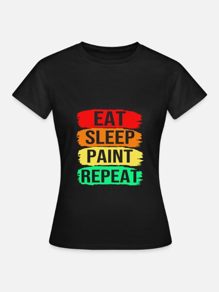Maler - Frauen T-Shirt - Schwarz