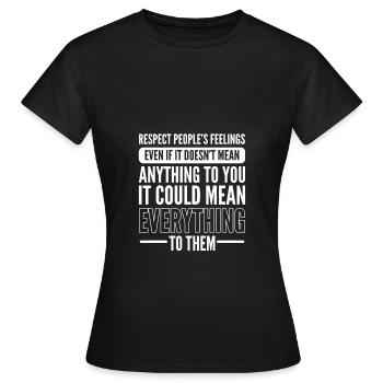 Mobbing - Frauen T-Shirt - Schwarz - Vorne - AI Model Female 172 dark (172cm)