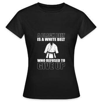 Karate Self-Defense - Women's T-Shirt - black - Front - AI Model Female 172 dark (172cm)
