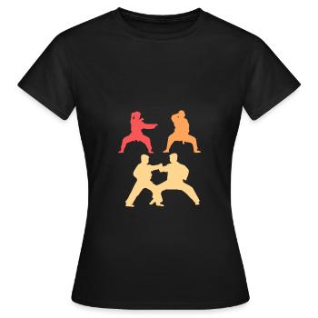 Karate Self-Defense - Women's T-Shirt - black - Front - AI Model Female 172 dark (172cm)