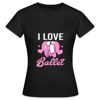 Ballet Ballet Dancer - Women's T-Shirt - black - Front - AI Model Female 172 dark (172cm)