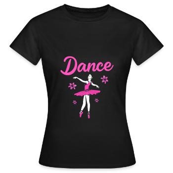 Ballet Ballet Dancer - Women's T-Shirt - black - Front - AI Model Female 172 dark (172cm)
