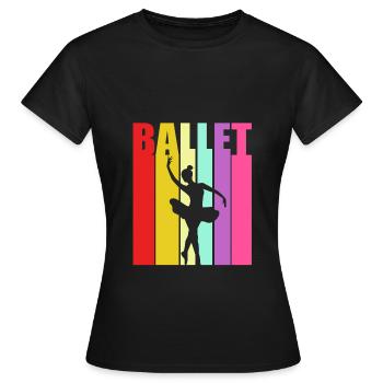 Ballet Ballet Dancer - Women's T-Shirt - black - Front - AI Model Female 172 dark (172cm)