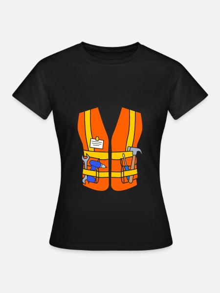 Bauarbeiter Baustelle - Frauen T-Shirt - Schwarz