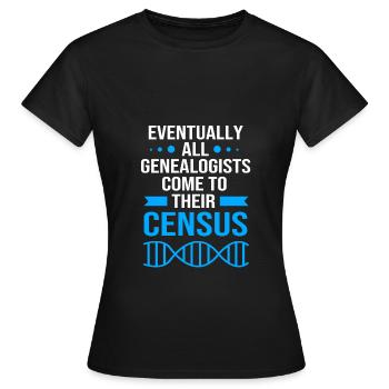 Généalogie de l’arbre généalogique - T-shirt Femme - noir - Devant - AI Model Female 172 dark (172cm)