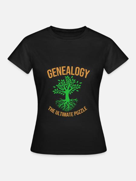Stammbaum Genealogie - Frauen T-Shirt - Schwarz
