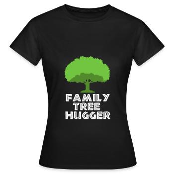 Généalogie de l’arbre généalogique - T-shirt Femme - noir - Devant - AI Model Female 172 dark (172cm)