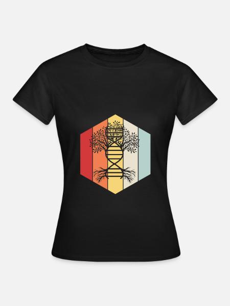 Stammbaum Genealogie - Frauen T-Shirt - Schwarz