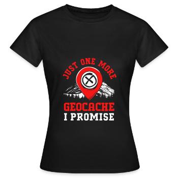 Geocaching Geocache Geocacher - Frauen T-Shirt - Schwarz - Vorne - AI Model Female 172 dark (172cm)