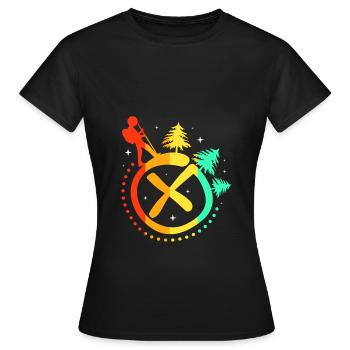 Geocaching Geocache Geocacher - Frauen T-Shirt - Schwarz - Vorne - AI Model Female 172 dark (172cm)