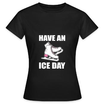 Patinage sur glace Patinage sur glace Patinage sur glace - T-shirt Femme - noir - Devant - AI Model Female 172 dark (172cm)