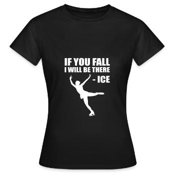 Patinage sur glace Patinage sur glace Patinage sur glace - T-shirt Femme - noir - Devant - AI Model Female 172 dark (172cm)