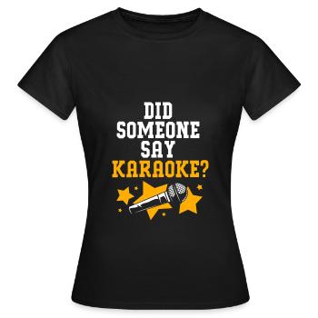 Karaoké - T-shirt Femme - noir - Devant - AI Model Female 172 dark (172cm)