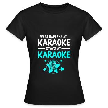 Karaoké - T-shirt Femme - noir - Devant - AI Model Female 172 dark (172cm)