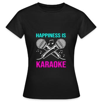 Karaoké - T-shirt Femme - noir - Devant - AI Model Female 172 dark (172cm)
