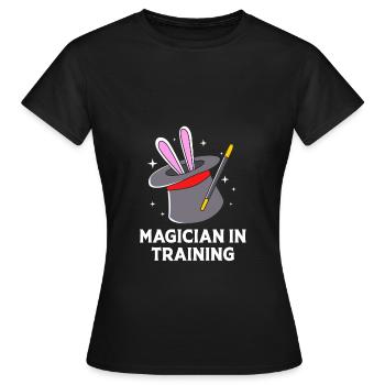 Zauberer Magie Magier - Frauen T-Shirt - Schwarz - Vorne - AI Model Female 172 dark (172cm)