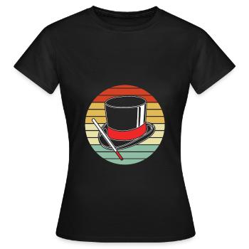 Zauberer Magie Magier - Frauen T-Shirt - Schwarz - Vorne - AI Model Female 172 dark (172cm)