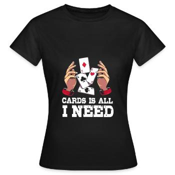 Zauberer Magie Magier - Frauen T-Shirt - Schwarz - Vorne - AI Model Female 172 dark (172cm)