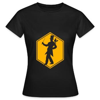 Zauberer Magie Magier - Frauen T-Shirt - Schwarz - Vorne - AI Model Female 172 dark (172cm)