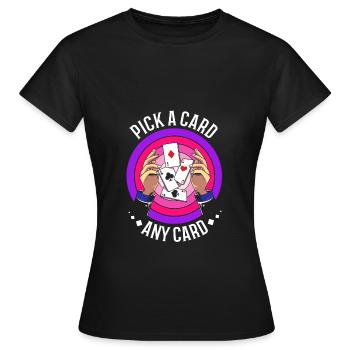 Sorcier - T-shirt Femme - noir - Devant - AI Model Female 172 dark (172cm)