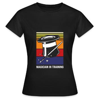 Sorcier - T-shirt Femme - noir - Devant - AI Model Female 172 dark (172cm)