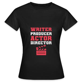 Theater Schauspiel Schauspieler Schauspielerin - Frauen T-Shirt - Schwarz - Vorne - AI Model Female 172 dark (172cm)