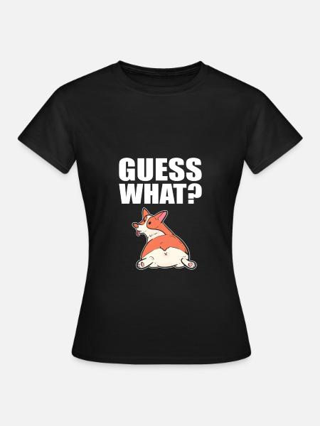 Corgi - Frauen T-Shirt - Schwarz