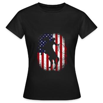 Rodéo - T-shirt Femme - noir - Devant - AI Model Female 172 dark (172cm)