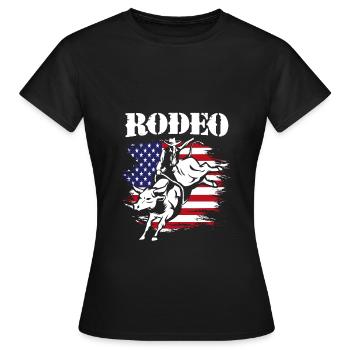 Rodéo - T-shirt Femme - noir - Devant - AI Model Female 172 dark (172cm)