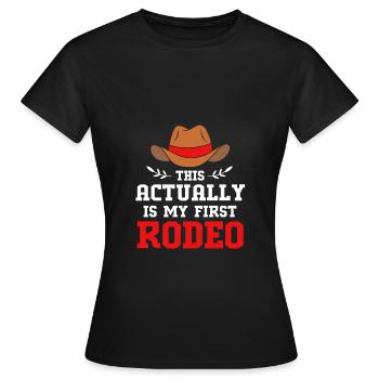 Rodeo - Frauen T-Shirt - Schwarz - Vorne - AI Model Female 172 dark (172cm)
