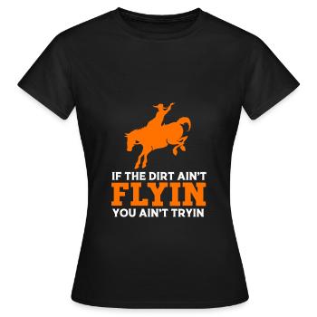 Rodéo - T-shirt Femme - noir - Devant - AI Model Female 172 dark (172cm)