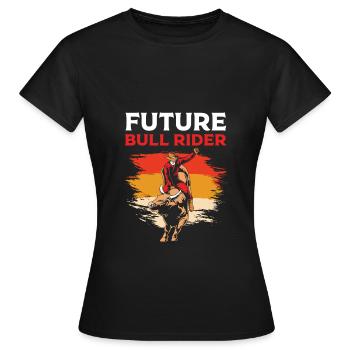 Rodeo - Frauen T-Shirt - Schwarz - Vorne - AI Model Female 172 dark (172cm)