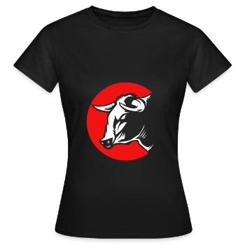 Rodeo - Frauen T-Shirt - Schwarz - Vorne - AI Model Female 172 dark (172cm)