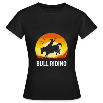 Rodeo - Frauen T-Shirt - Schwarz - Vorne - AI Model Female 172 dark (172cm)