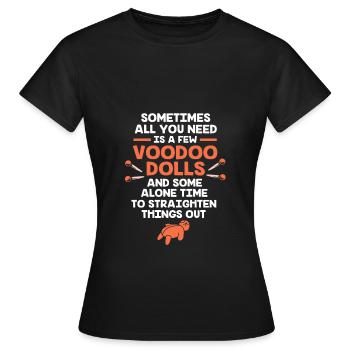 Voodoo - Women's T-Shirt - black - Front - AI Model Female 172 dark (172cm)