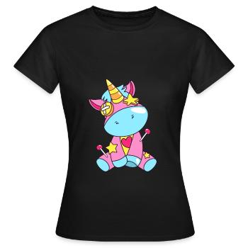 Voodoo Unicorn - Women's T-Shirt - black - Front - AI Model Female 172 dark (172cm)