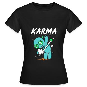 Voodoo Karma - Women's T-Shirt - black - Front - AI Model Female 172 dark (172cm)