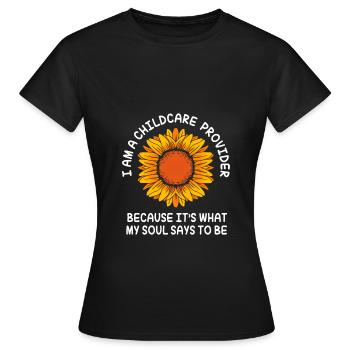 Kindergarten Education Educator Educator - Women's T-Shirt - black - Front - AI Model Female 172 dark (172cm)