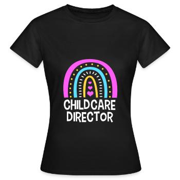 Garderie Éducateur Éducateur - T-shirt Femme - noir - Devant - AI Model Female 172 dark (172cm)