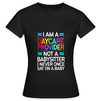 Garderie Éducateur Éducateur - T-shirt Femme - noir - Devant - AI Model Female 172 dark (172cm)