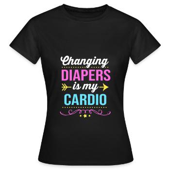 Garderie Éducateur Éducateur - T-shirt Femme - noir - Devant - AI Model Female 172 dark (172cm)