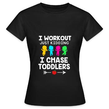 Garderie Éducateur Éducateur - T-shirt Femme - noir - Devant - AI Model Female 172 dark (172cm)
